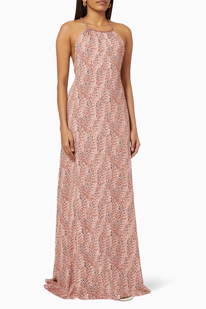 

Agata Halter Maxi Dress, Pink