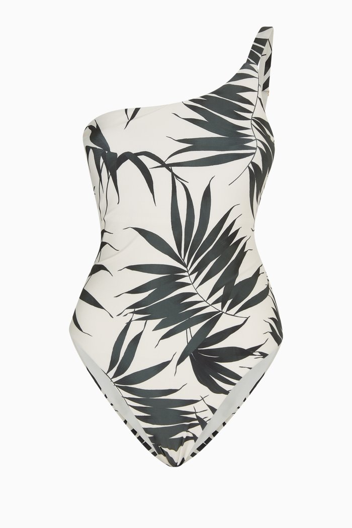 

Isadora Asymmetric Swimsuit, White
