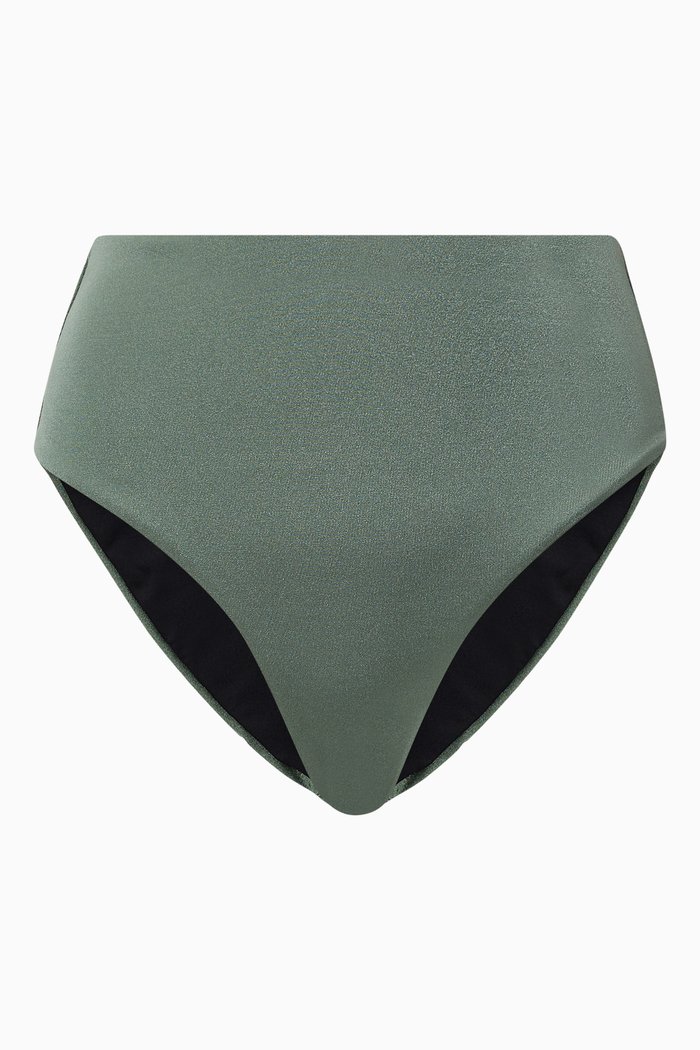 

Michaela High Waist Bikini Bottoms, Green