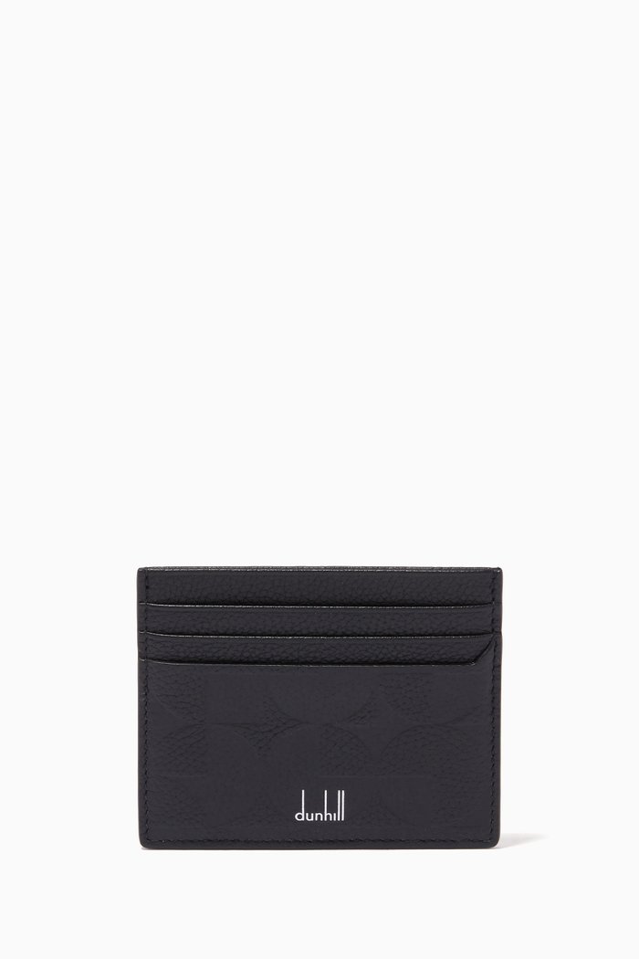 

Belgrave Card Case in Embossed Leather, Black