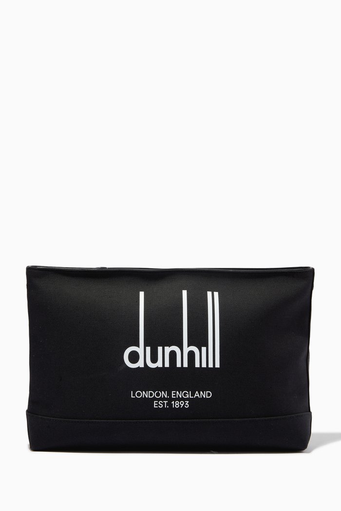 Legacy Zipped Pouch in Canvas, Black