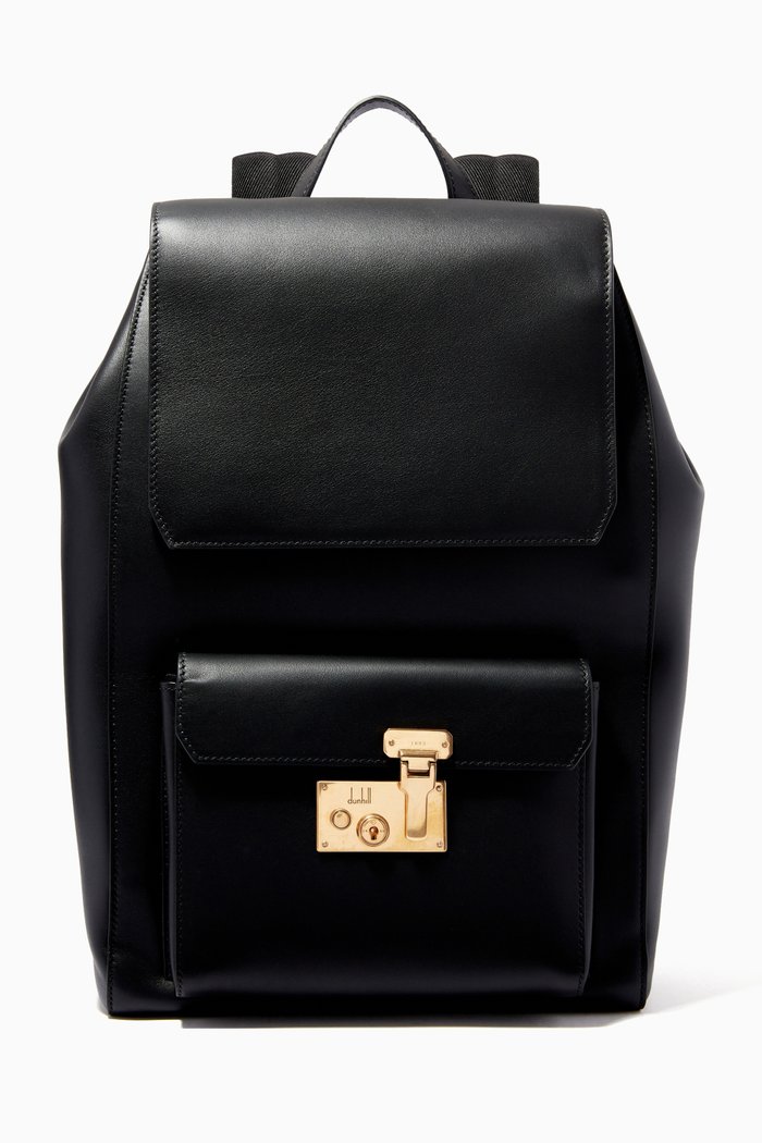 

Lock Backpack in Leather, Black