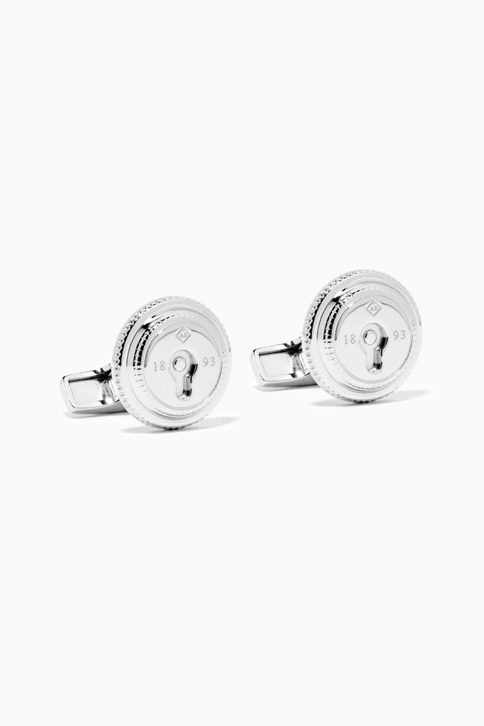 

Lock Keyhole Cufflinks in Sterling Silver