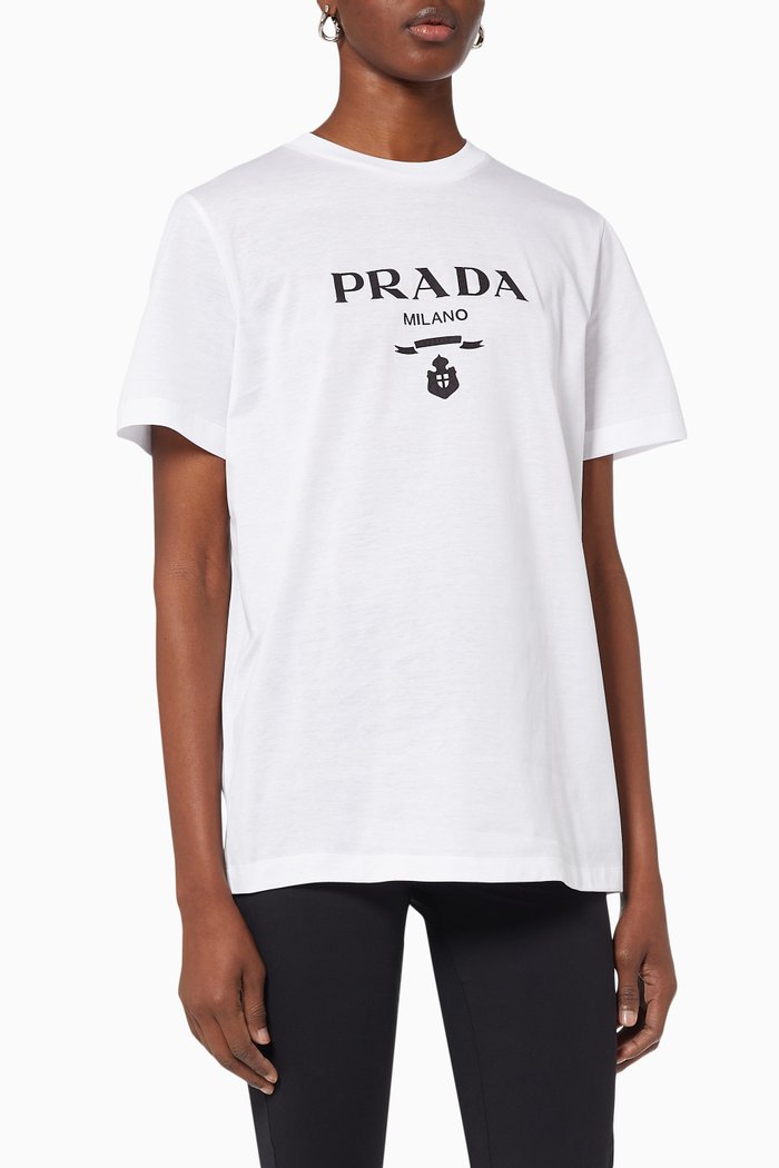 

Logo T-shirt in Cotton Jersey, White