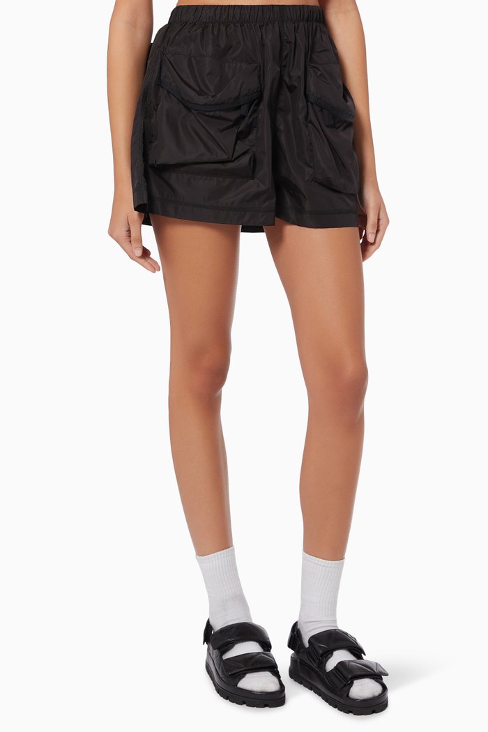 

Multi Pocket Shorts in Re-nylon, Black