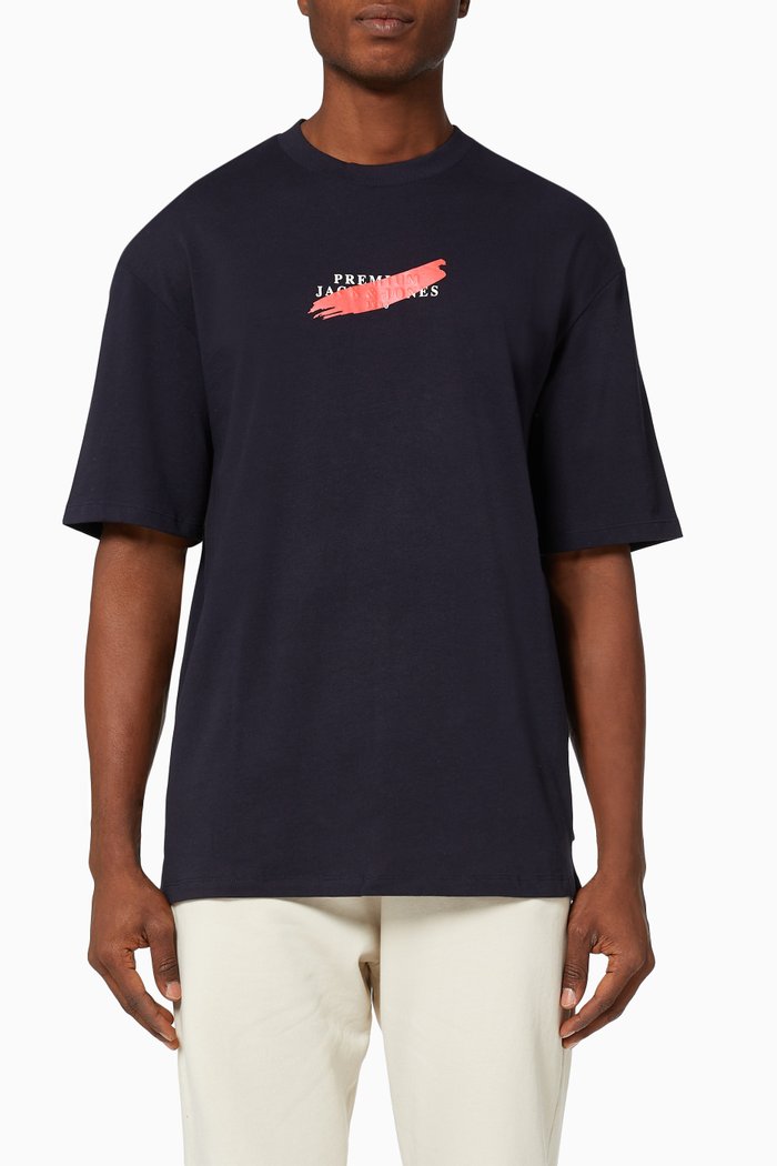 

Logo T-shirt in Cotton Jersey, Blue