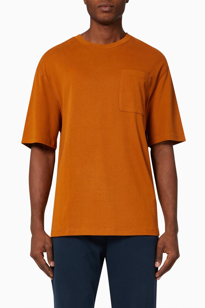 

T-shirt in Cotton Jersey, Orange