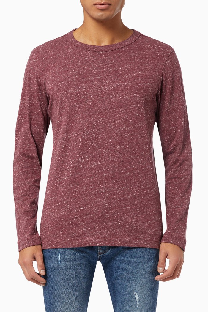 

Long Sleeve T-shirt in Jersey, Red