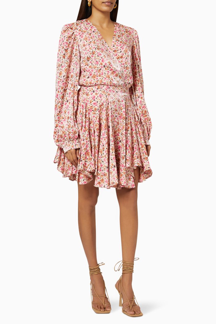 

Floral Print Dress, Pink