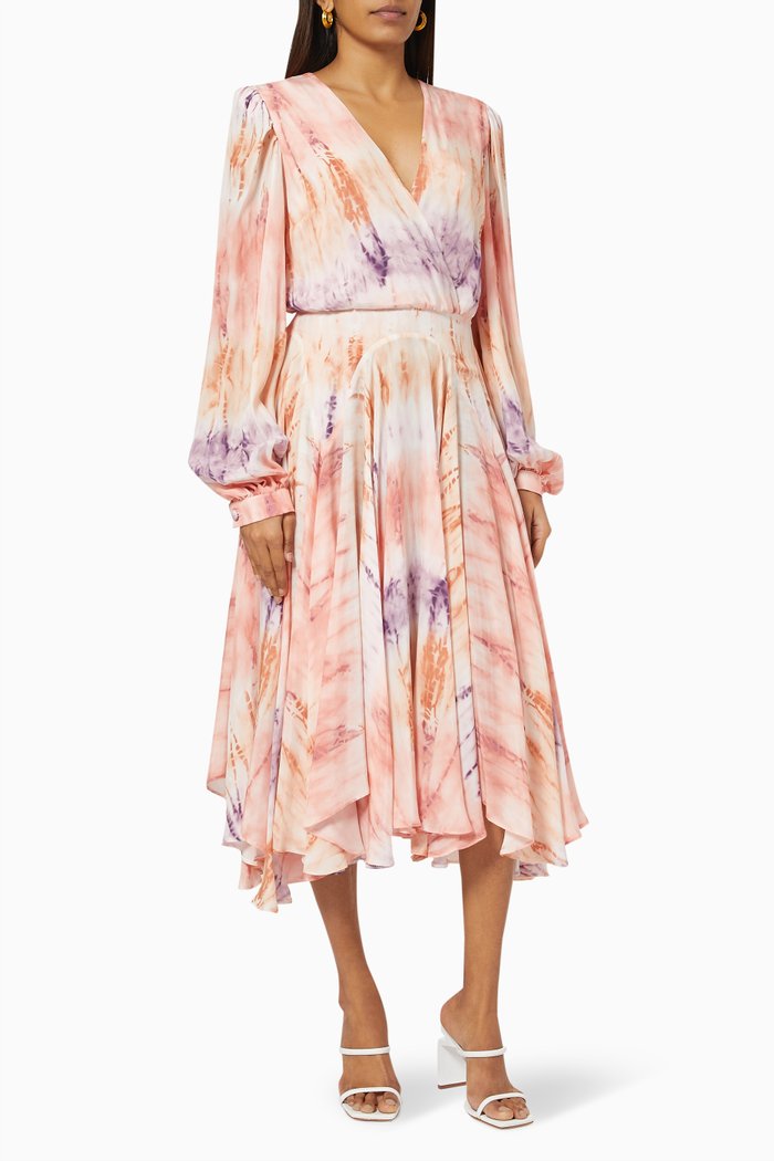 

Tie Dye Midi Dress, Pink