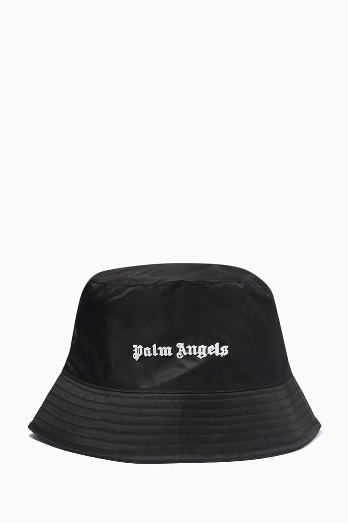 

Logo Bucket Hat in Technical Fabric, Black
