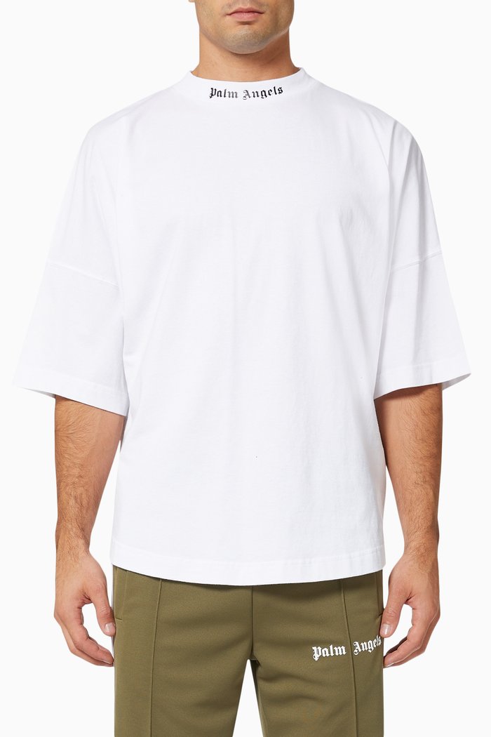 

Classic Logo Oversized T-shirt in Cotton Jersey, White