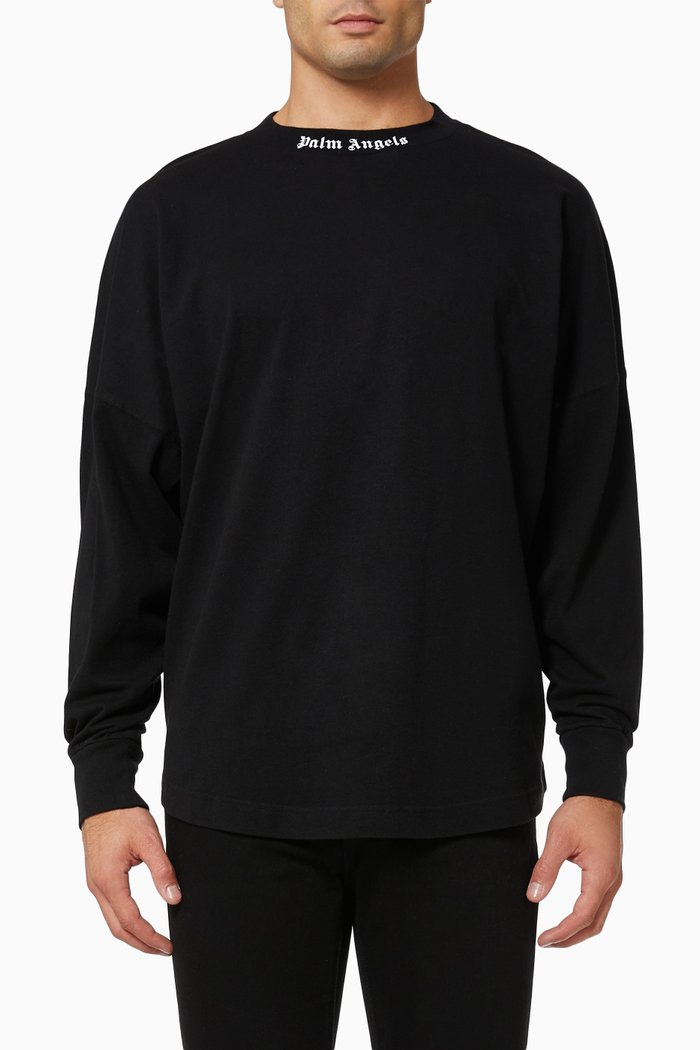 

Classic Logo Oversized T-shirt in Cotton Jersey, Black