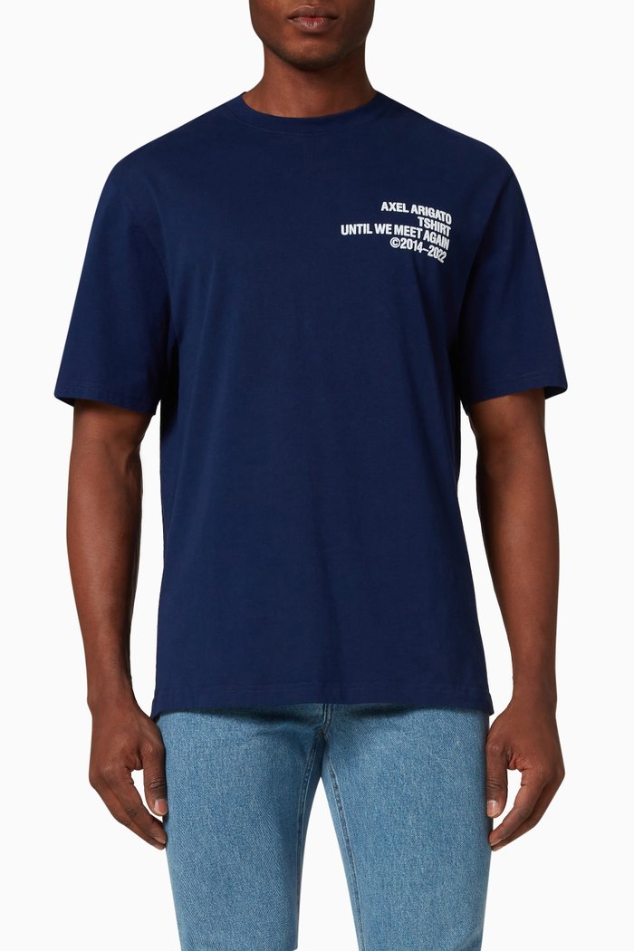 Escape Axel T-shirt in Organic Cotton, Blue