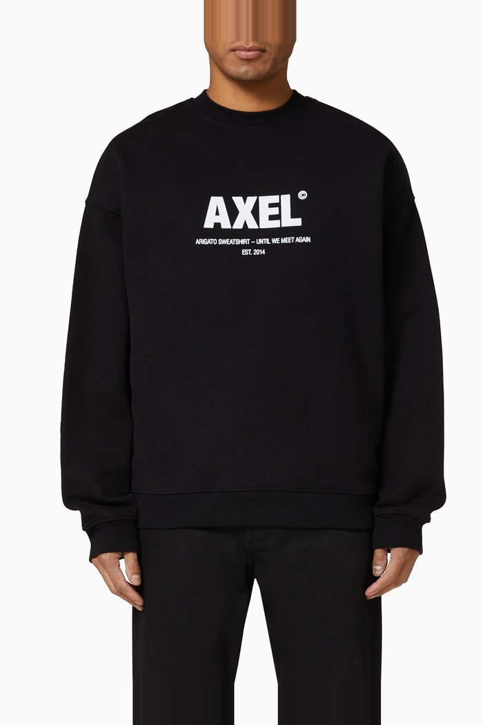 Adios Sweatshirt in Organic Cotton, Black