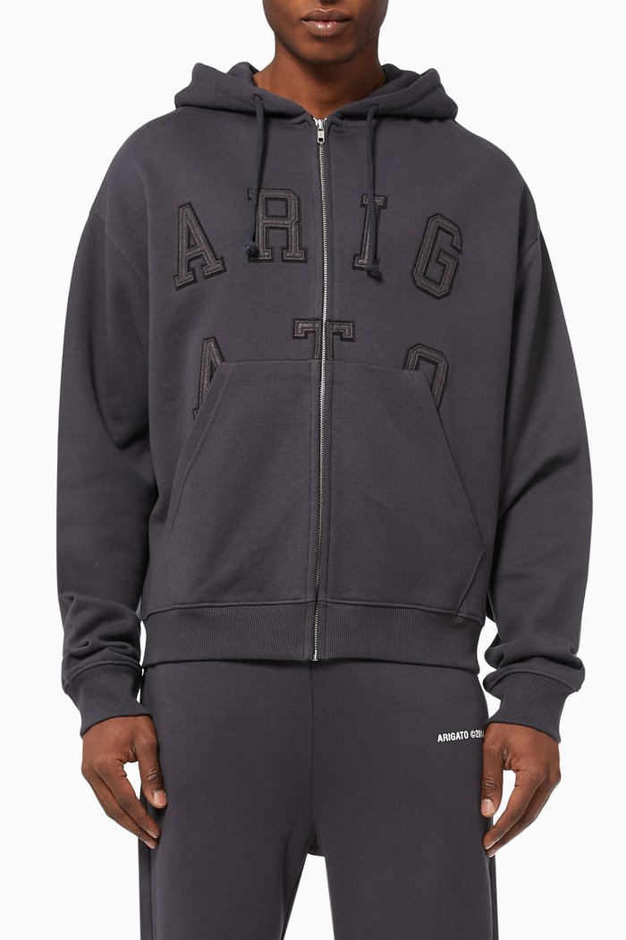 

Legend Hoodie in Cotton, Grey