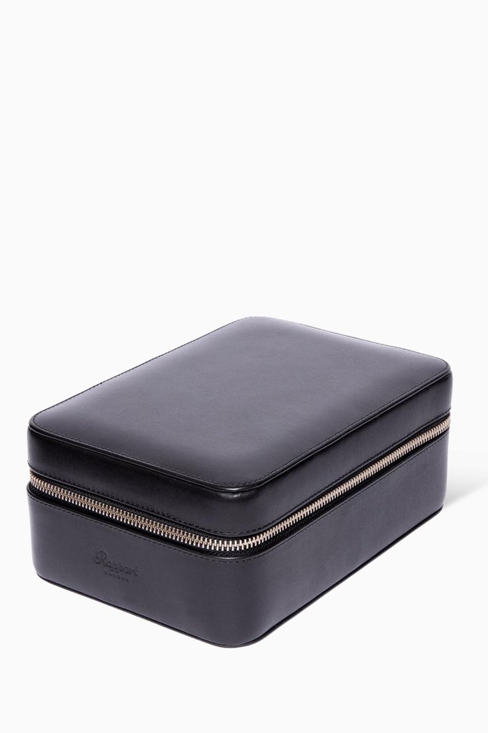 

Hyde Park Four Watch Case in Leather, Black