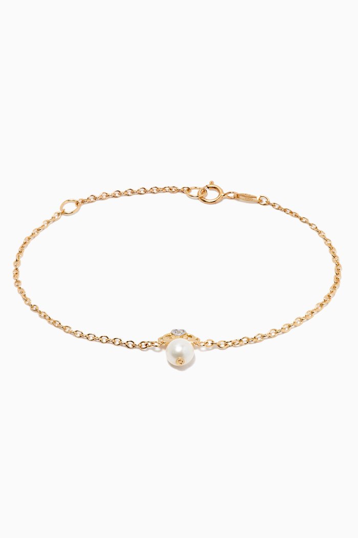 

My Princess Pearl Diamond Bracelet in 18kt Yellow Gold