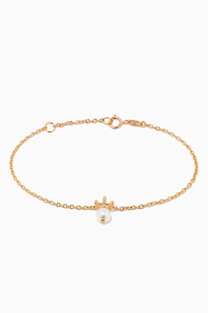 

My Princess Pearl Diamond Bracelet in 18kt Yellow Gold