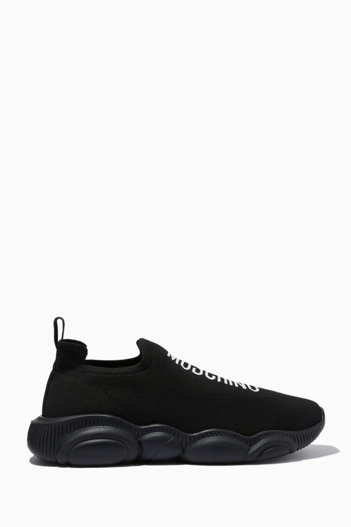 

Teddy Sneakers in Mesh Knit, Black