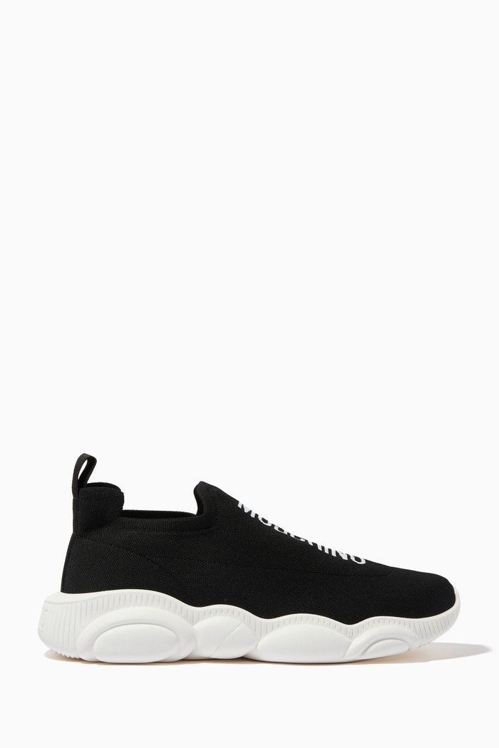 

Teddy Sneakers in Mesh Knit, Black