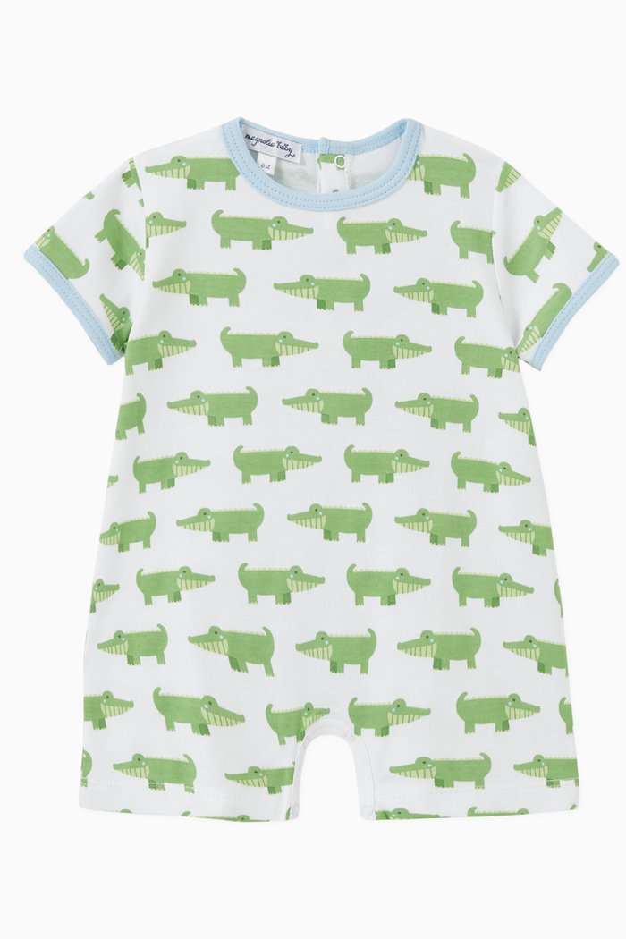 

Alligator Playsuit in Pima Cotton, Blue