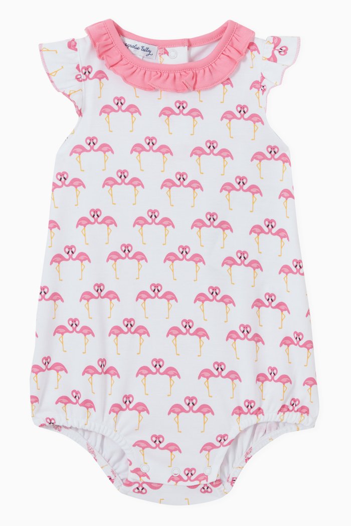 

Pinky Print Flutter Bubble Bodysuit, Pink