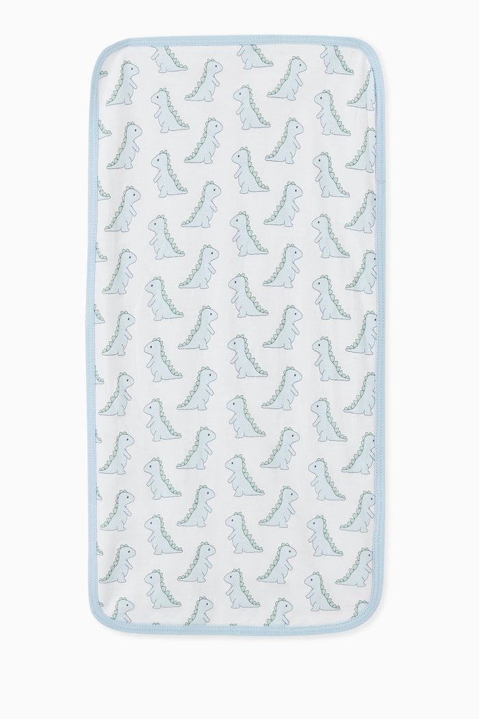 

Dinosaur Burp Cloth in Pima Cotton, Blue