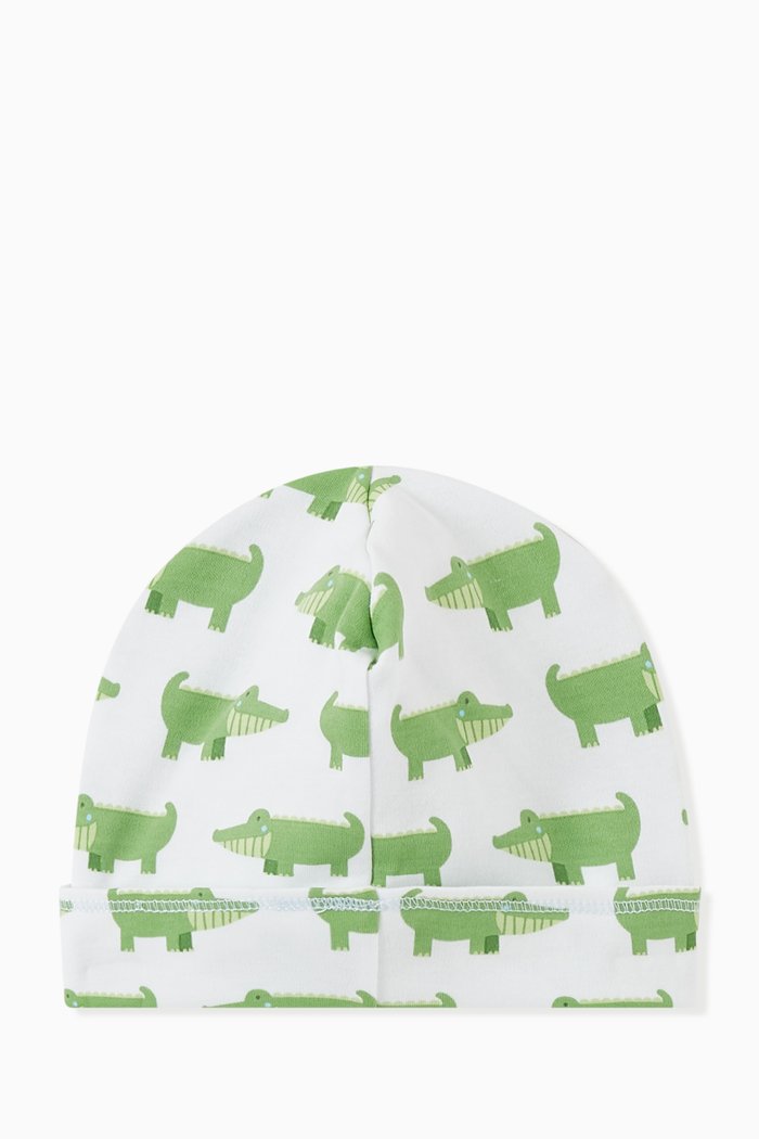 

Alligator Hat in Pima Cotton, Blue