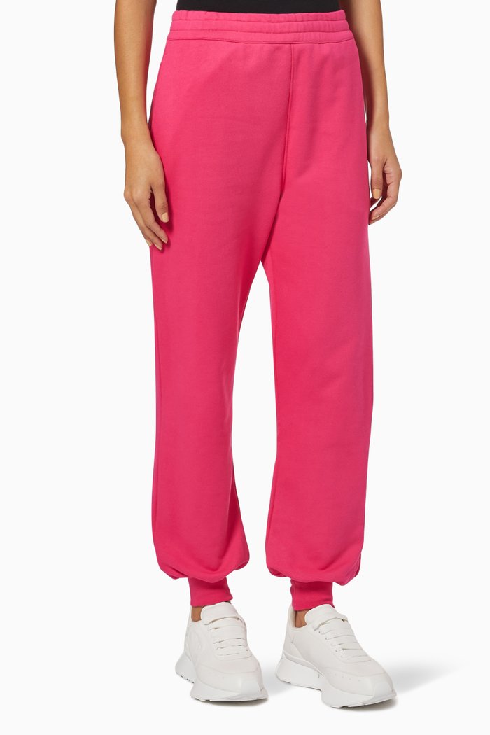 

McQueen Graffiti Joggers in Cotton Jersey, Multicolour