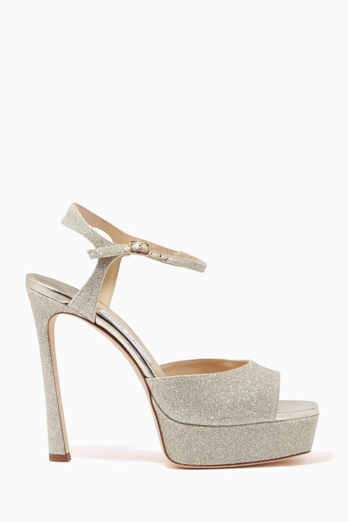 

Dasia 125 Sandals in Coarse Glitter, Silver