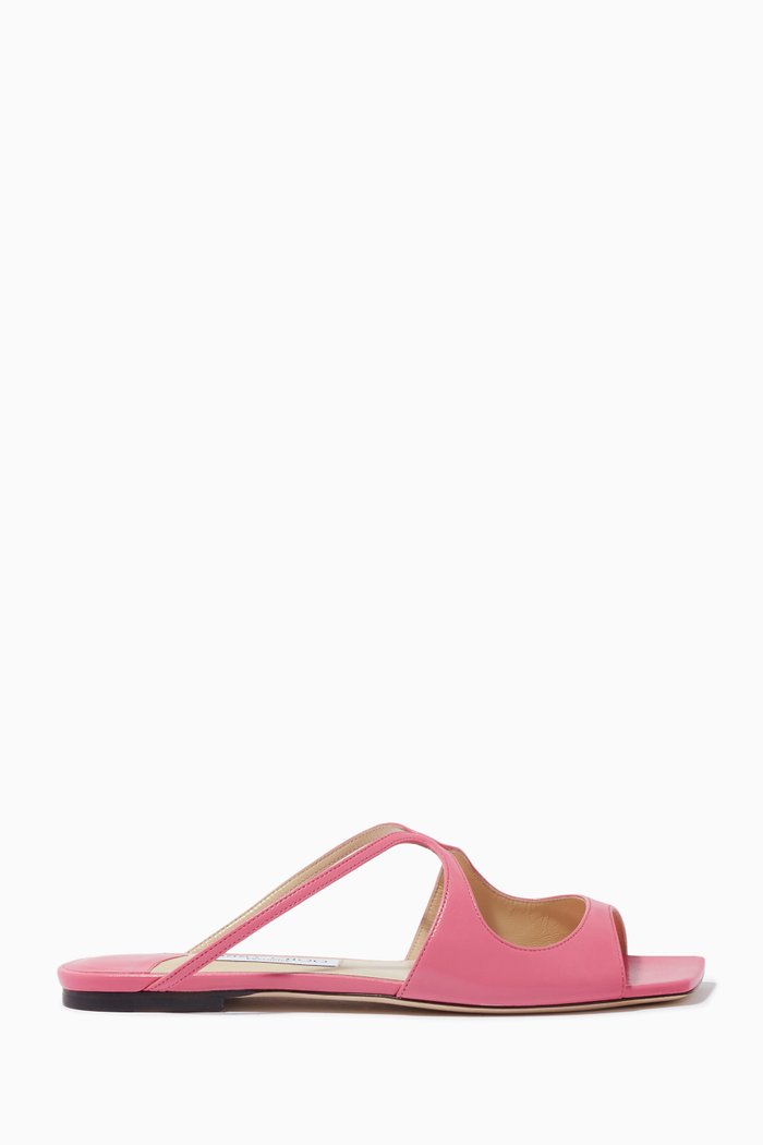 

Anise Flat Sandals in Nappa, Pink
