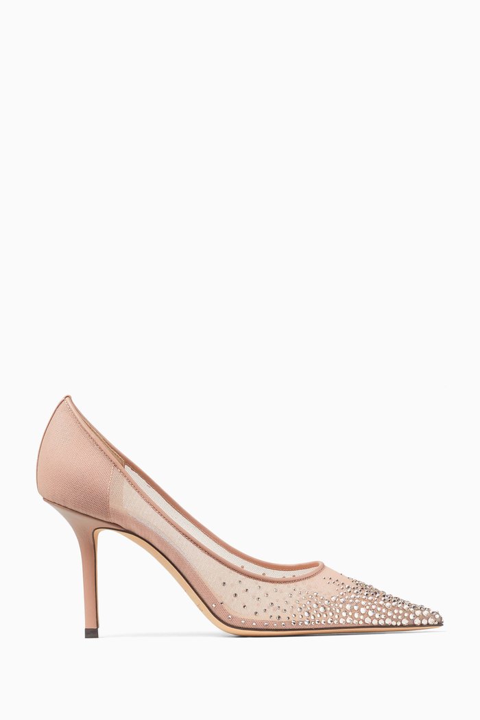 

Love 85 Pumps in Degradé Crystal Mesh, Pink