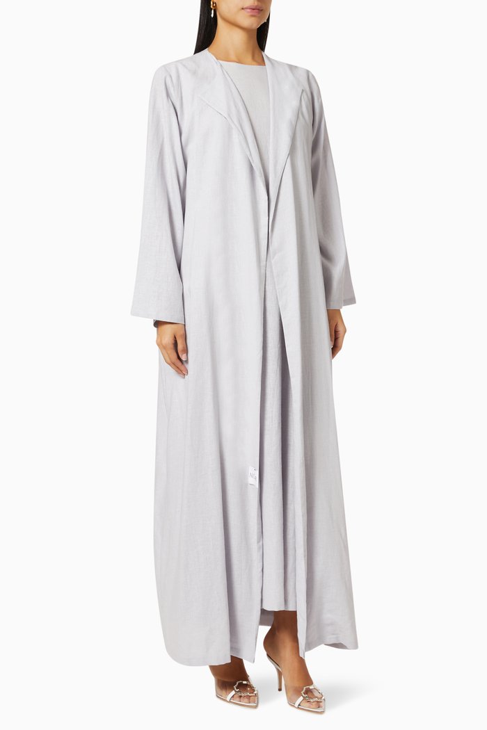 

Abaya Set in Linen, Purple