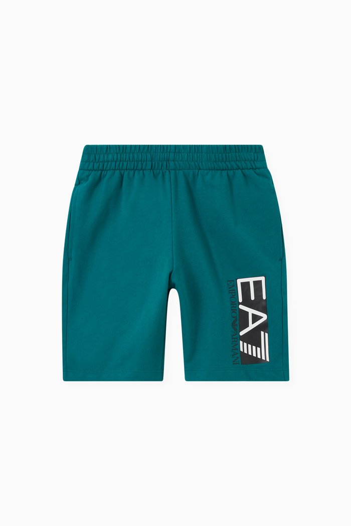 

EA7 Logo Shorts in Jersey, Green
