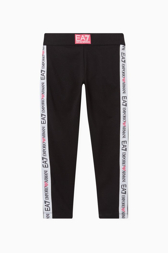 

Logo Tape Leggings in Jersey, Black