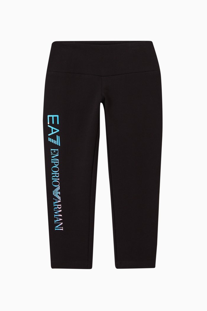 

Iridescent Logo Leggings in Cotton, Black