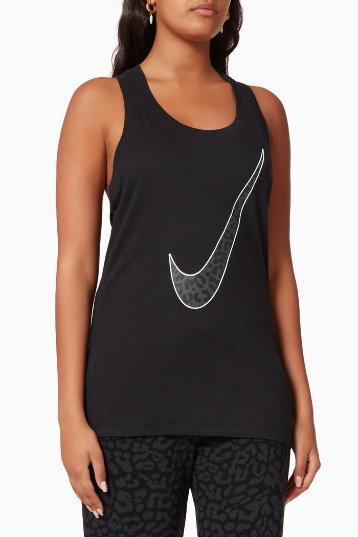 

One Hook Tank Top in Jersey, Black
