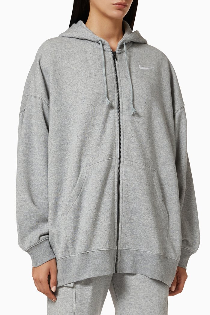 

Sportswear Essentials Collection Hoodie in Cotton Fleece, Grey