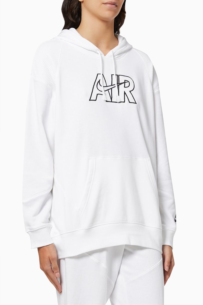 NSW Air Hoodie in Fleece, White