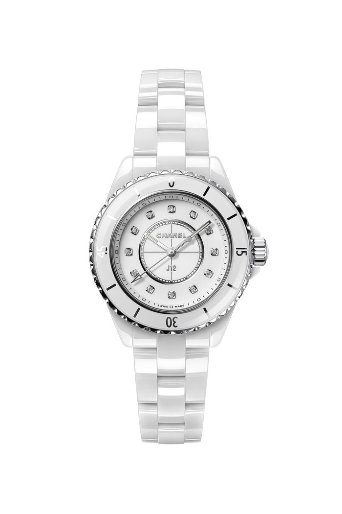 

White highly resistant ceramic and steel, diamond indicators