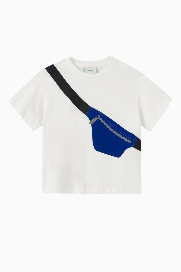 

Body Bag Print T-shirt in Cotton Jersey, White