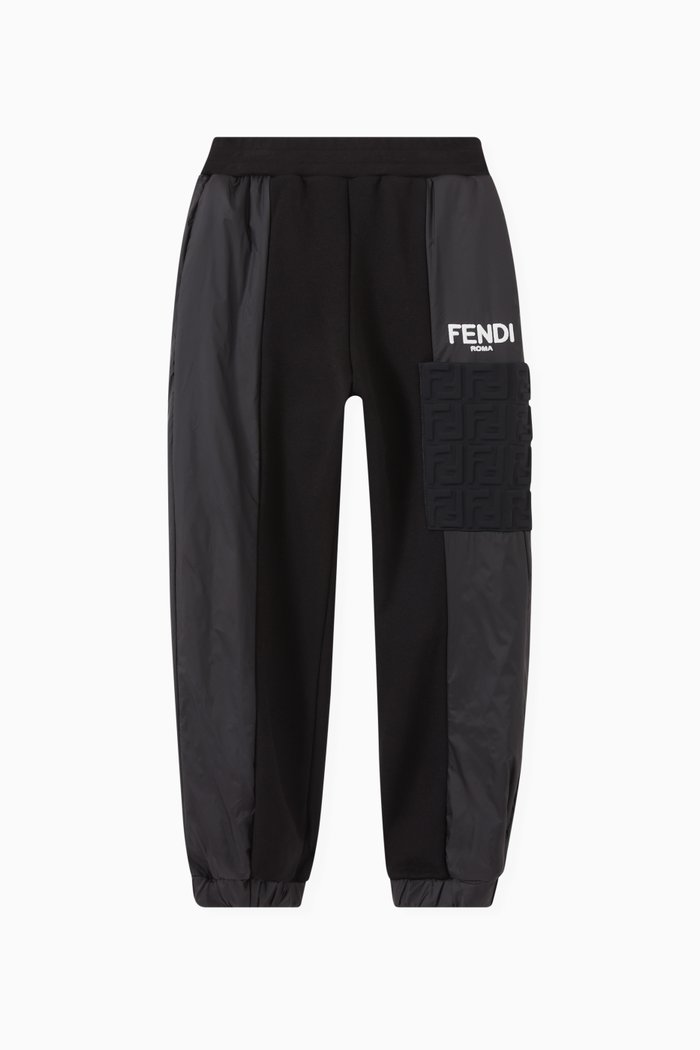

FF Patch Pants in Fleece & Nylon, Black