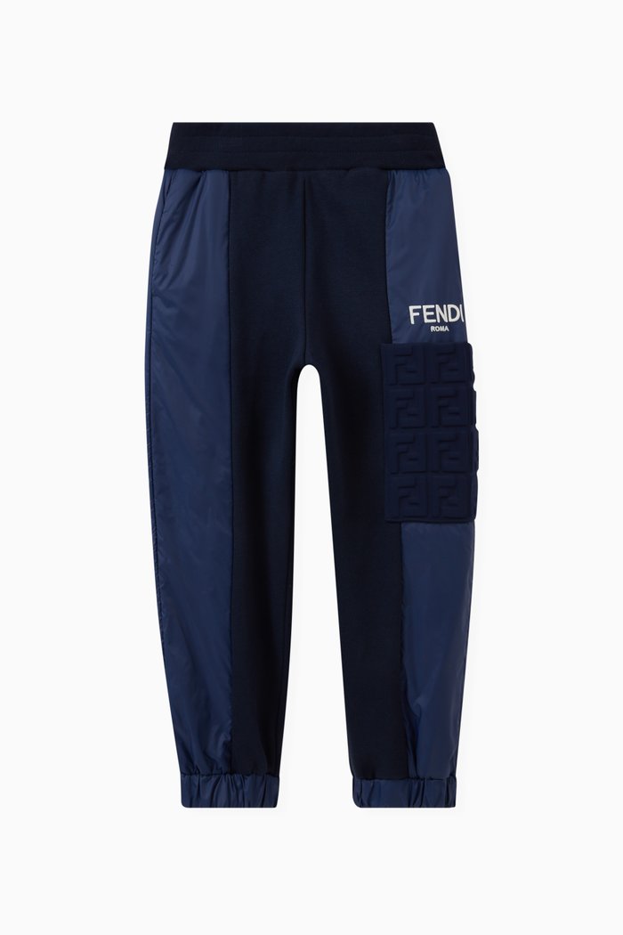 

FF Patch Pants in Fleece & Nylon, Blue