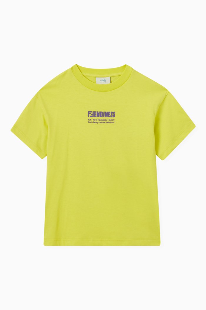 

Fendiness Print T-shirt in Cotton, Yellow