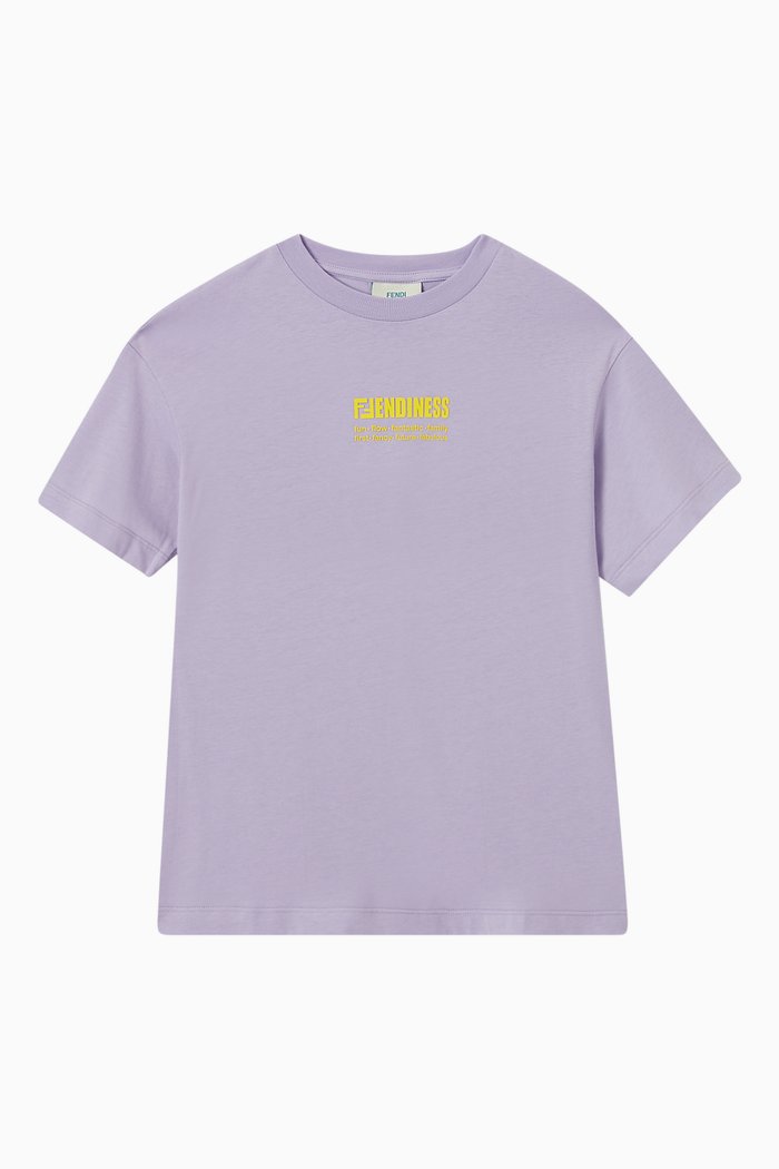 

Fendiness Print T-shirt in Cotton, Purple