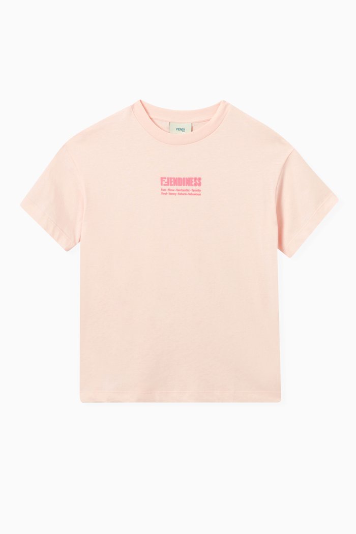 

Fendiness Print T-shirt in Cotton, Pink