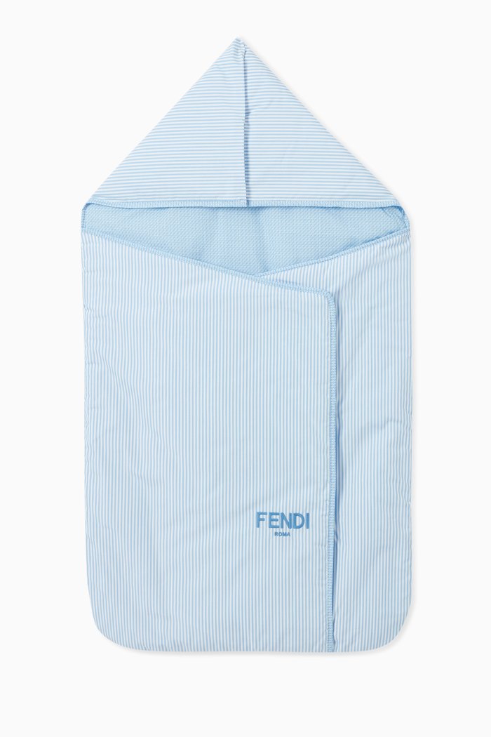 

Embroidered Logo Sleeping Bag in Cotton, Blue