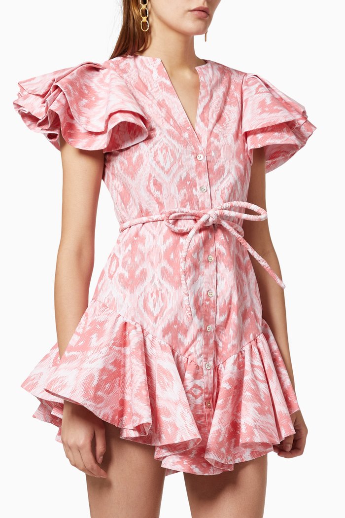 

Arbolada Dress in Cotton Blend, Pink