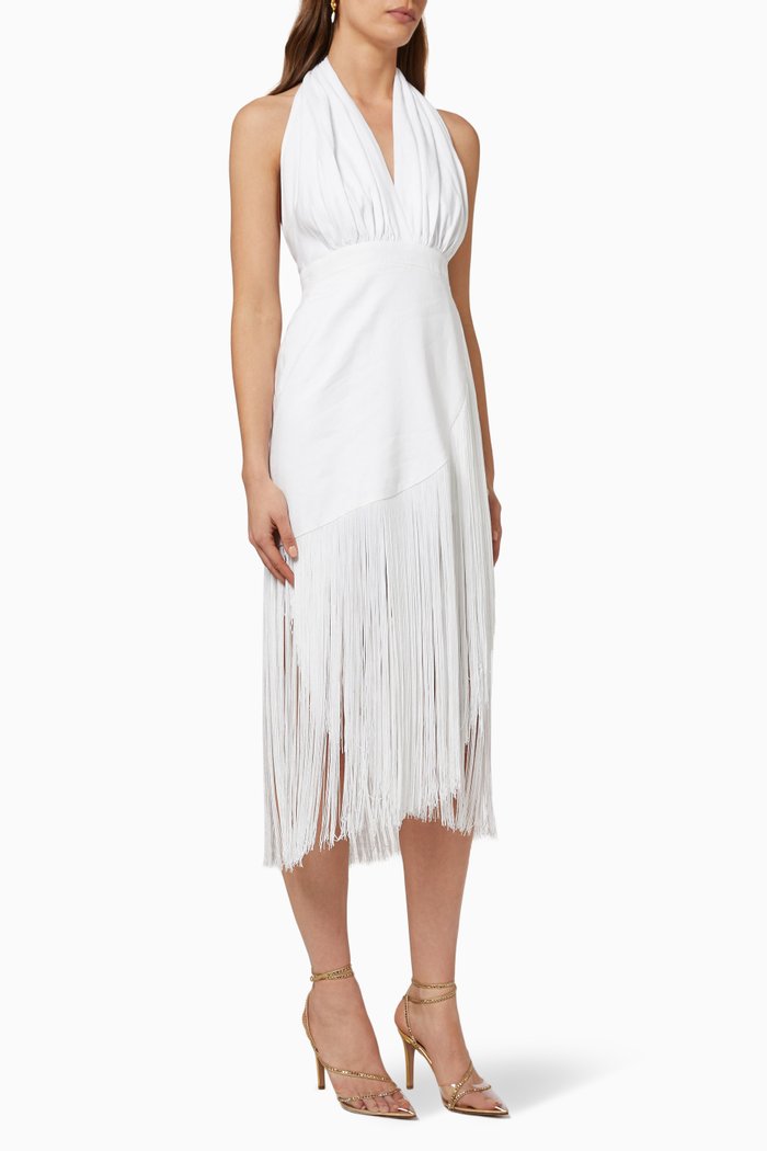 

Ayala Dress in Linen, White